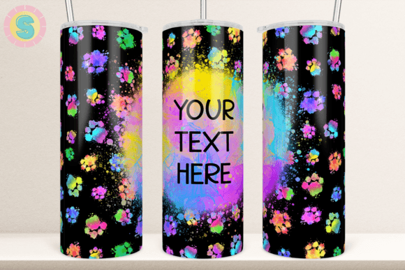 20Oz Colorful Pet Paw Tumbler Wrap Review