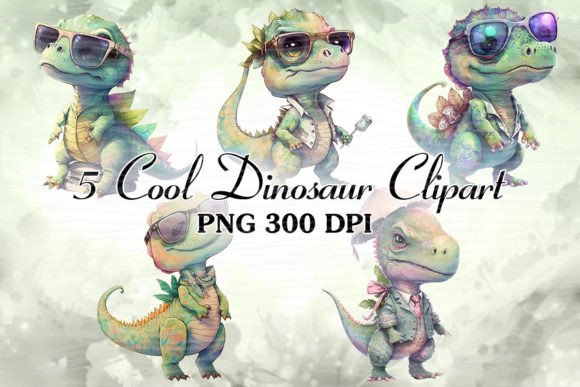 Cute Baby Dinosaur Watercolor Clipart Review