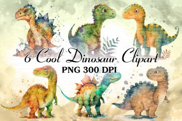 Cute Dinosaur Watercolor Clipart Review