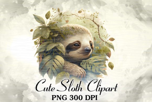Cute Sloth Watercolor Clipart Review