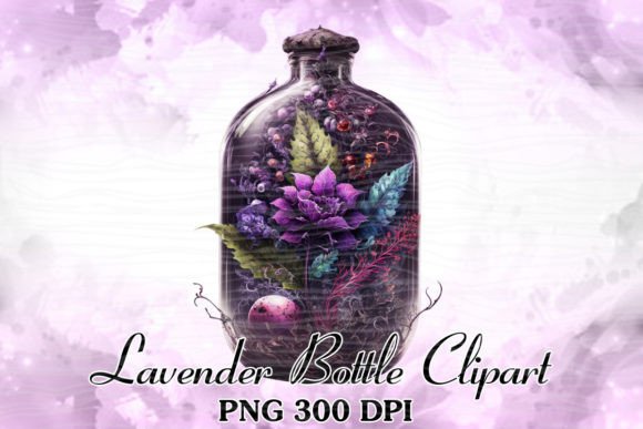 Lavender Bottle Watercolor Clipart Review