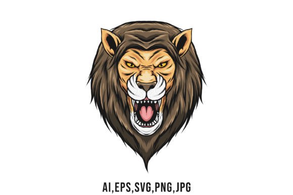 Lion Head Vector Drawing Review