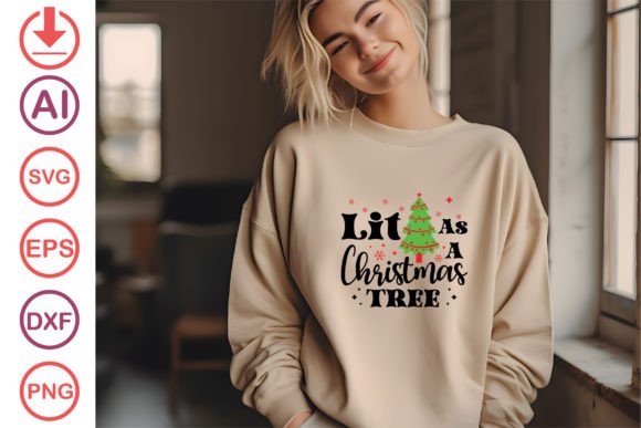 Lit As a Christmas Tree Embroidery Design Review