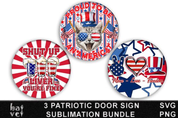 Patriotic Door Sign Bundle Sublimation Review