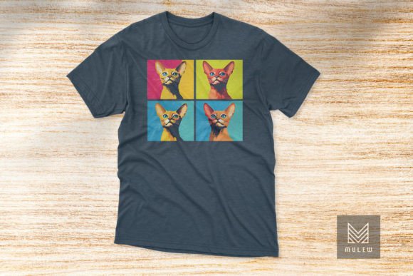 Pop Art Abyssinian Four Panels T-shirt Review