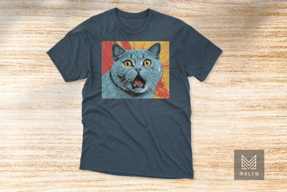 Pop Art British Shorthair T-shirt Design Review