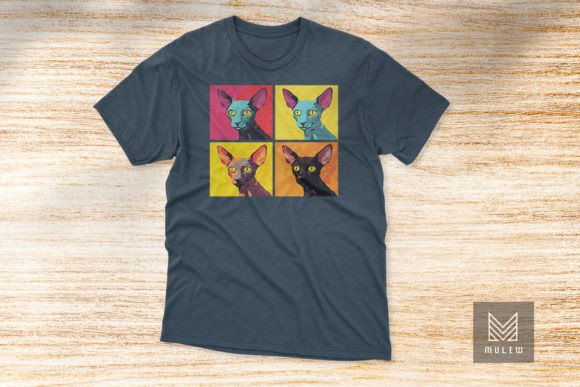 Pop Art Oriental Shorthair Four Panels Review
