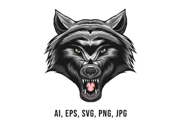 Wolf Head Vector Mascot Review for Embroidery Projects
